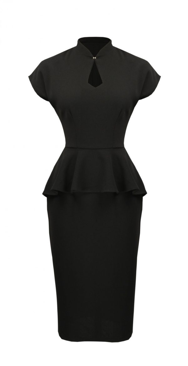 Peplum dress black