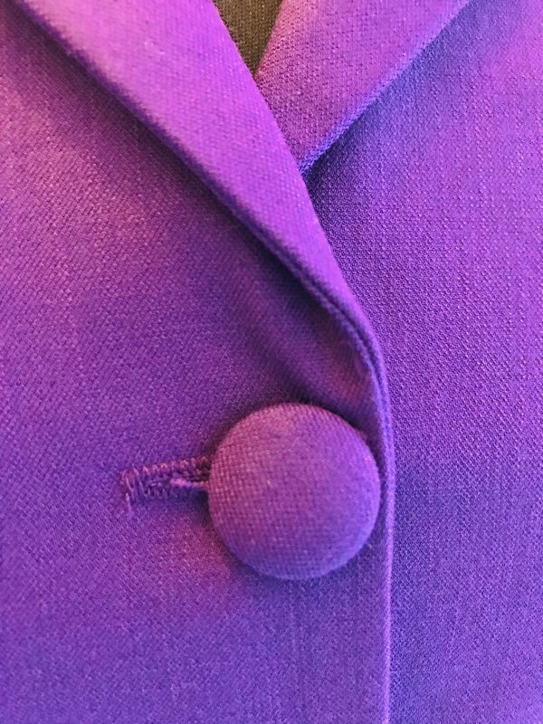 purple button close up