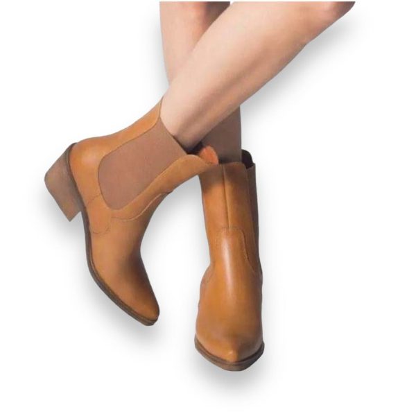Tan Dallas Western Chelsea Boots - Stivali New York - Image 2