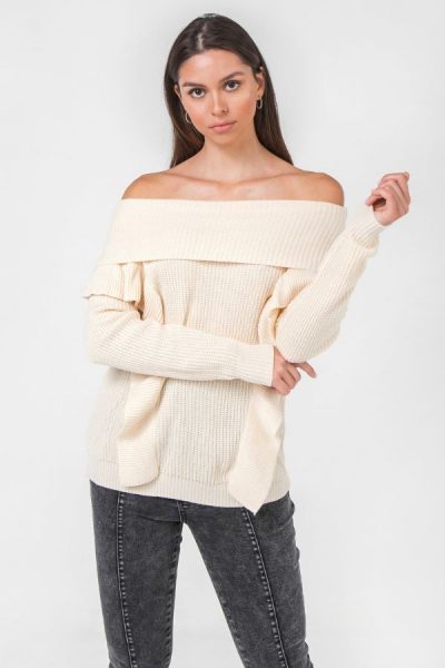 Cream sweater