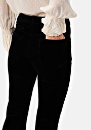 mom flared cord trousers black traffic people