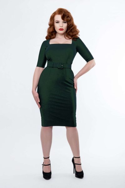 dark green paris dress zoe vine