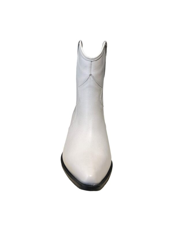 White Dallas Western Cowboy Boots - Stivali New York - Image 3