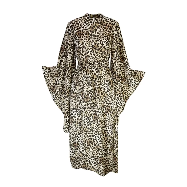 lara leopard kimono