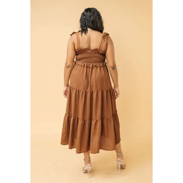 plus brown maxi