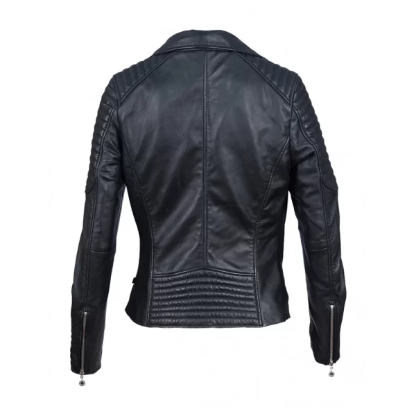 Black leather biker jackets
