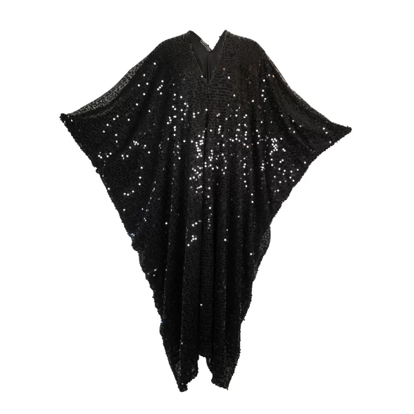 black sequin kaftan