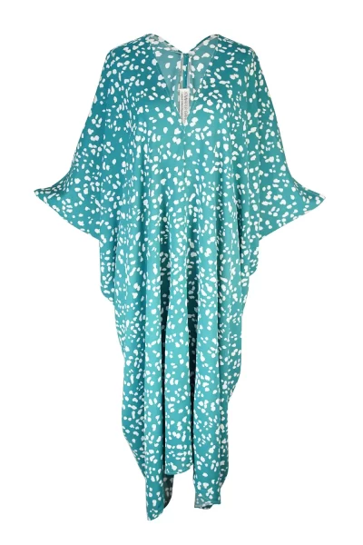 coquina blue kaftan at the boutique shop