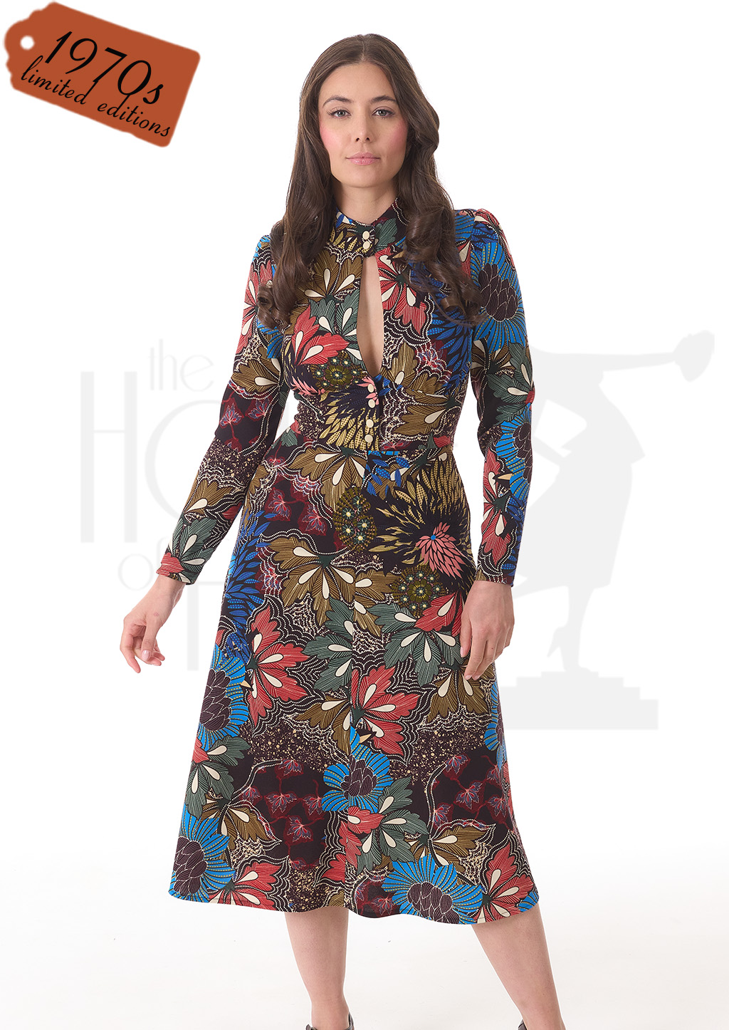 1970's Delic Print Barbara Dress - The House of Foxy - At The Boutique ...