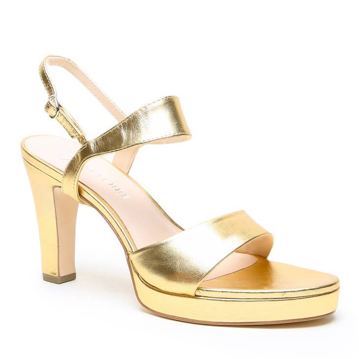 Gold Platform Party Shoes - Alterre - At The Boutique Cirencester