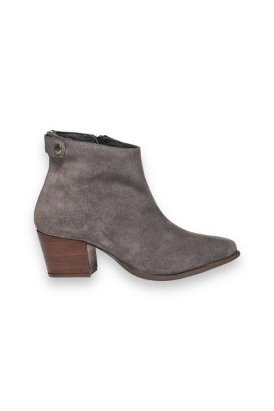 wide fit grey ankle boots