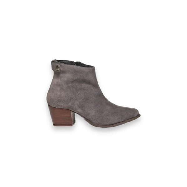 wide fit grey ankle boots