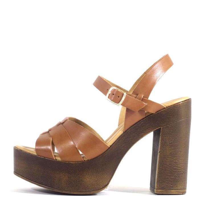 Django & Juliette Ubari Toffee Platform Sandal | Women's Sandals