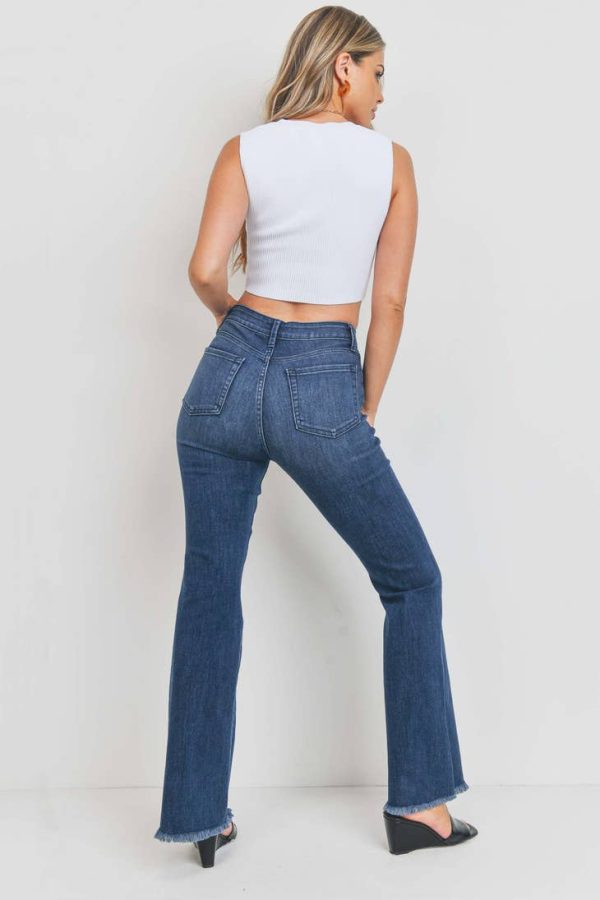 dark denim bell bottom