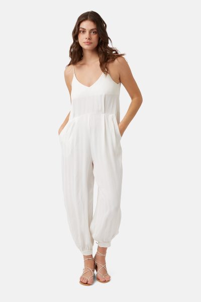 Telling Stories white jumpsuit - at the boutique