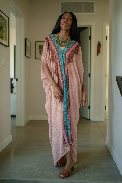 Tribal Border Kaftan At The Boutique