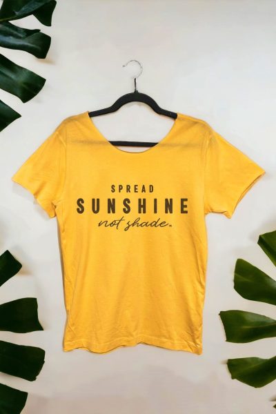 sunshine raw edge t- shirt
