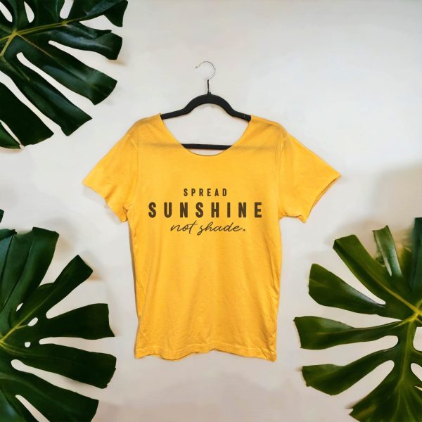 sunshine raw edge t- shirt