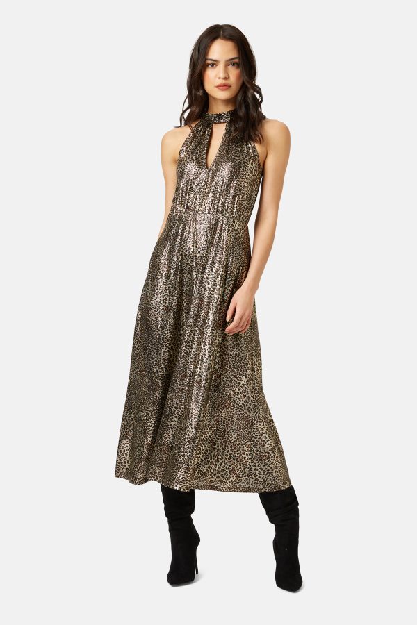 Parallel Lines Halter Dress - Traffic People