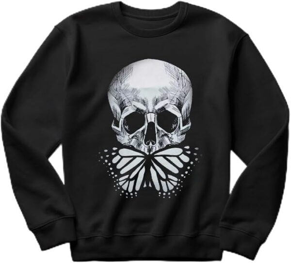 Black Moth Skull Sweatshirt - Image 2