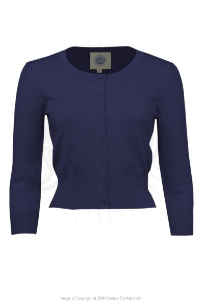 pretty retro navy cardigan