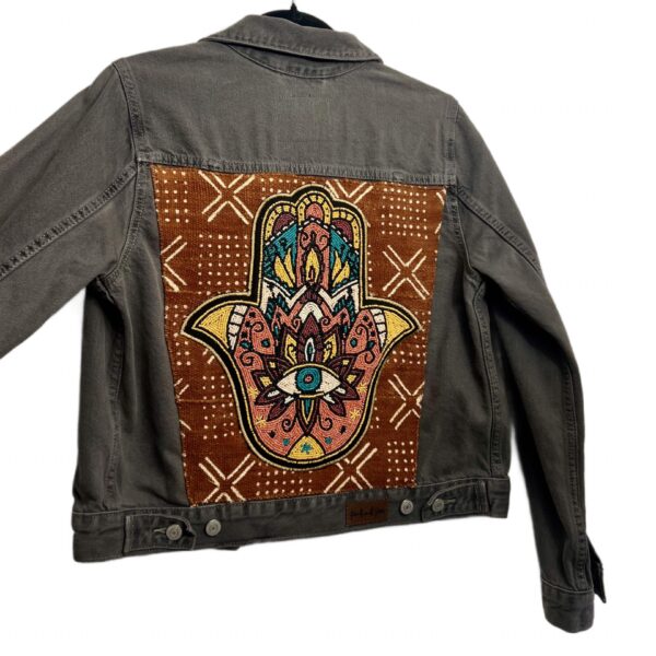 Hand of Fatima Embellished Levi’s Trucker Jacket