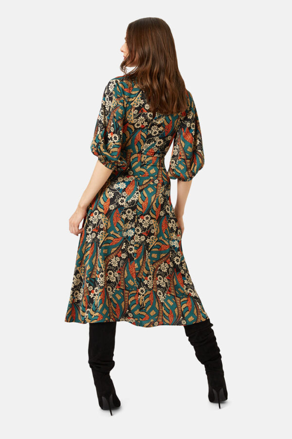 Edge of Silence Drape Dress Back