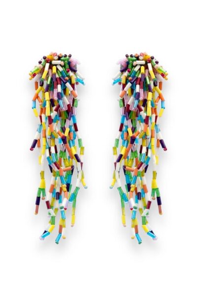 multibead statement earrings