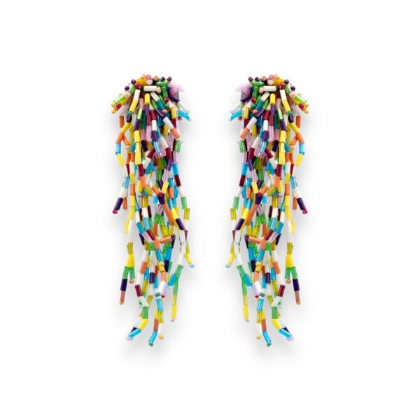 multibead statement earrings