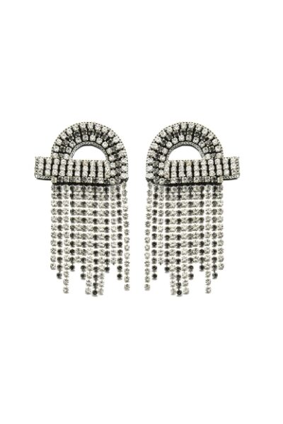 Crystal Loop Drop Earrings