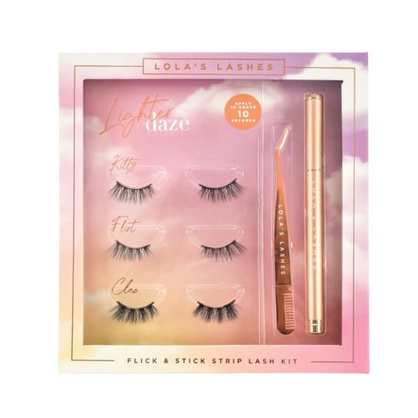 Flick and stick lashes set