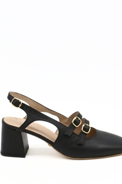 Black Mary Jane Block Heels