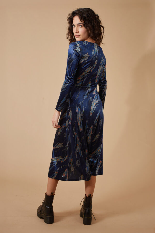 Badlands and Blue Zelda Midi Dress - Traffic People - Image 3