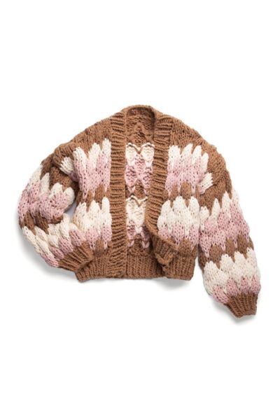 Cropped Knitted Cardigan