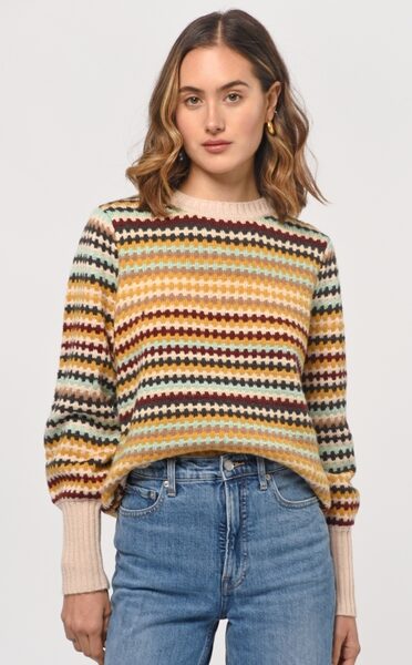 Striped Sweater model