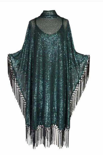jade sequin kaftan dress