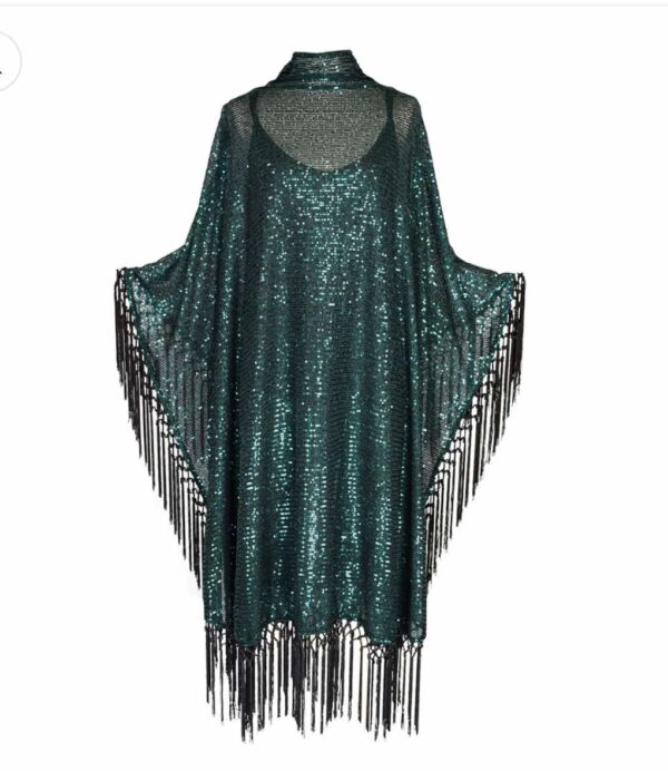 jade sequin kaftan dress