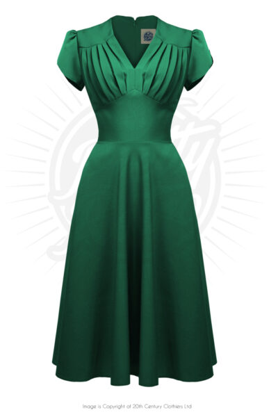 Emerald Pretty retro Swing Dress