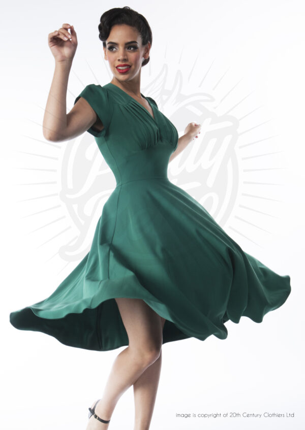 Emerald Pretty retro Swing Dress model