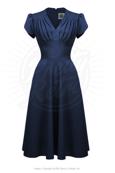 Navy Pretty retro Swing Dress