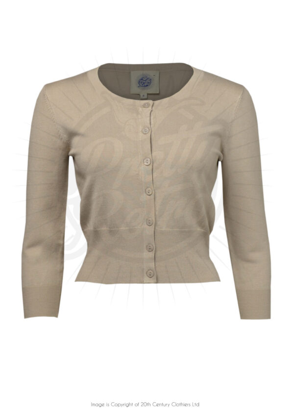 Oatmeal Pretty Retro Cardigan