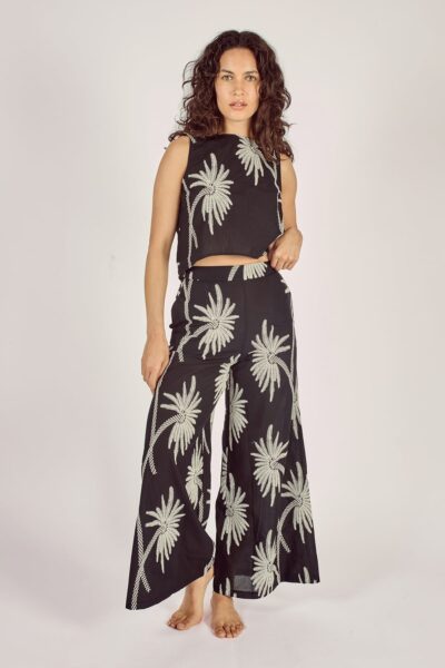 Palms Of Promise Wide Boy Trousers full