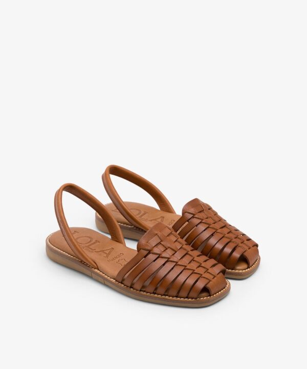 Brown Flat Sandals both