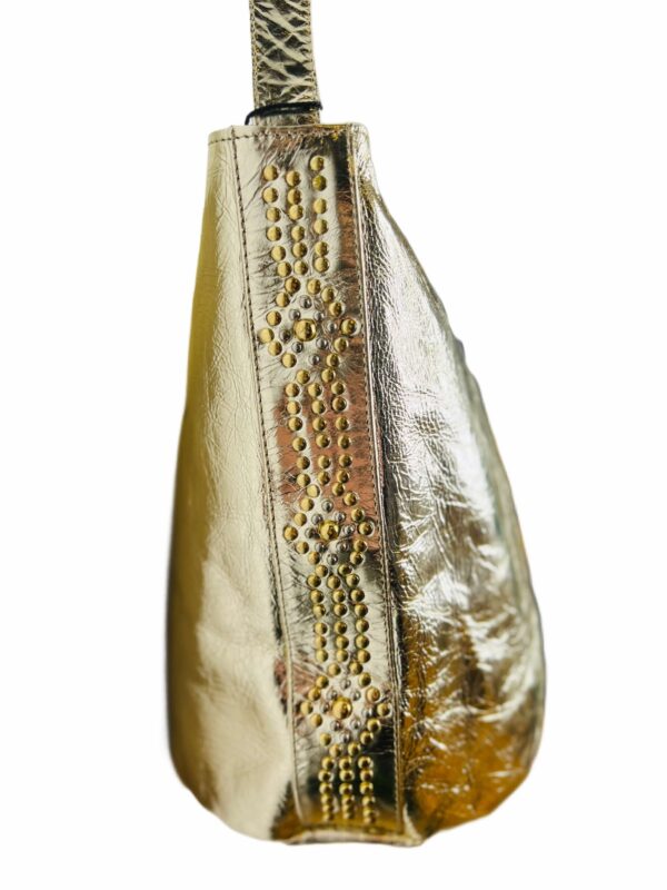 Gold Studded Over The Shoulder Bag
