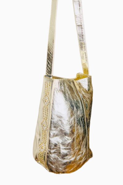 Gold Studded Over The Shoulder Bag full