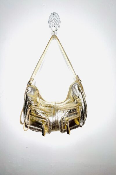 Over The Shoulder Gold Bag