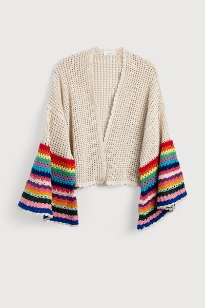 Rainbow Bell Sleeves Crotchet