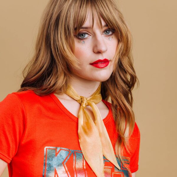 gold cosmic dancer scarf tie i'm with the band