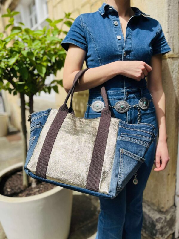 New Jersey Denim Travel Bag - Image 3