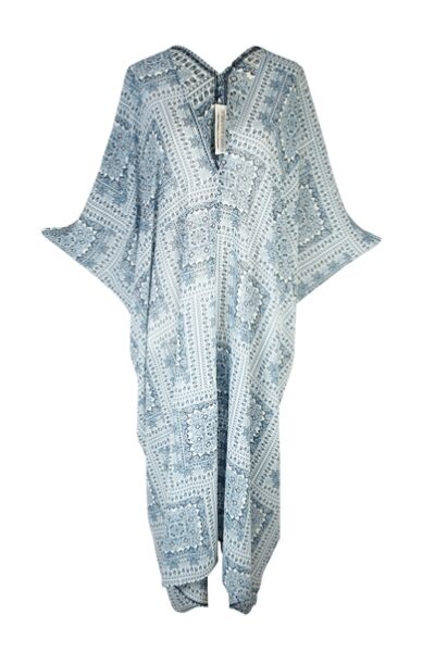 Blue and White Tahoe Kaftan - Jennafer Grace